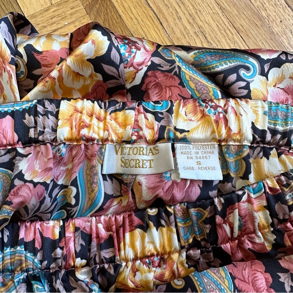 Vintage Victoria’s Secret Boho Floral Sleep Pants Size Small - Picture 3 of 5